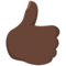 Thumbs Up - Black emoji on Messenger